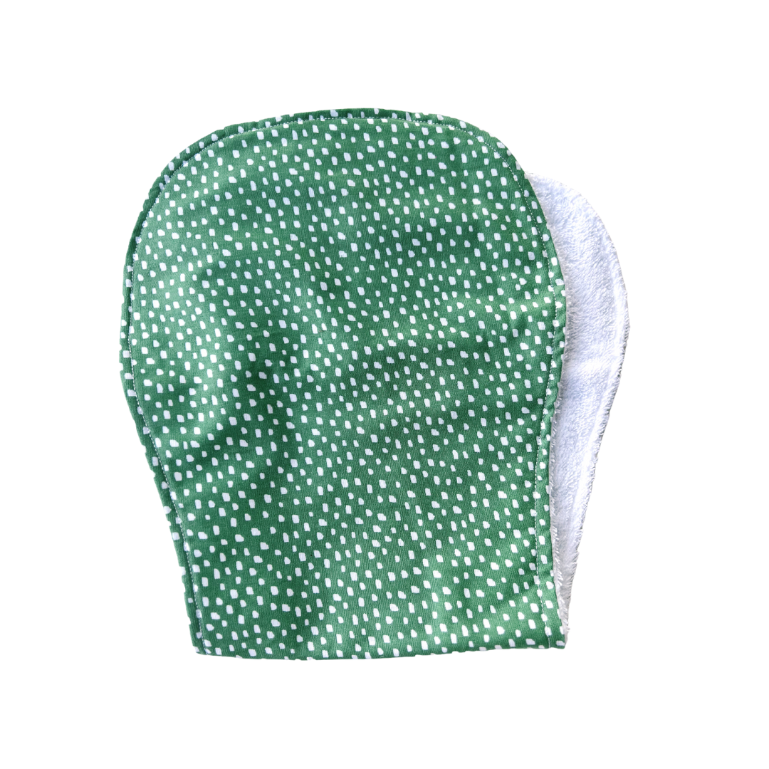 Greenery Speckle Burp Cloth