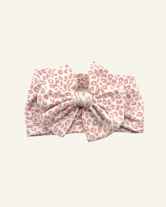 Pink Cheetah Bow