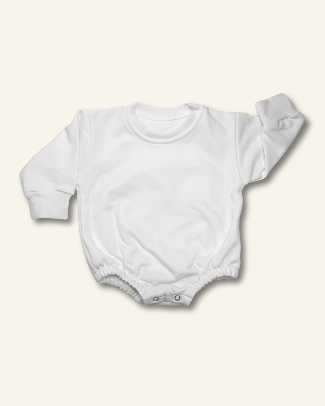 All White Bubble Romper