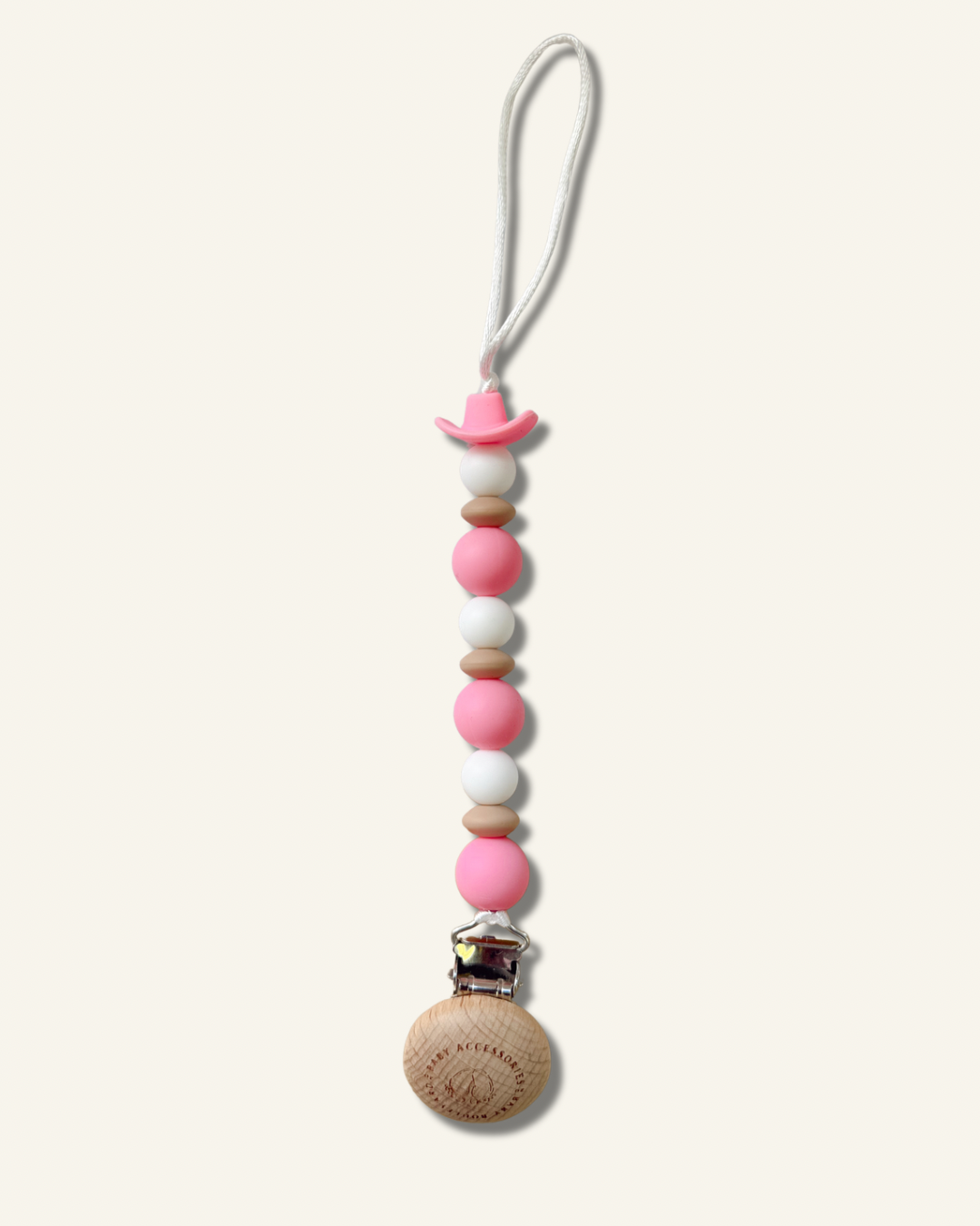 Little Pink Lasso Paci Clip