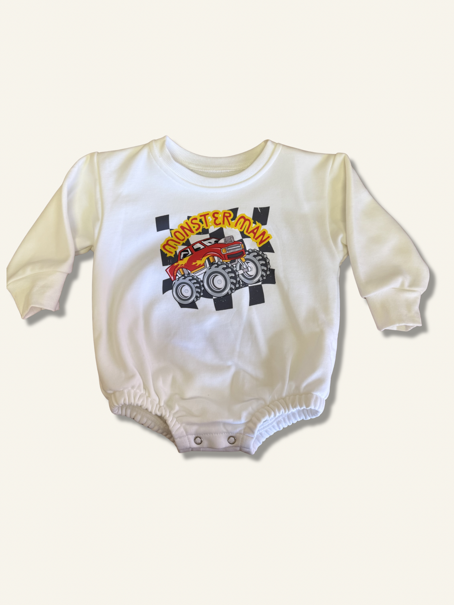 Monster Man Bubble Romper