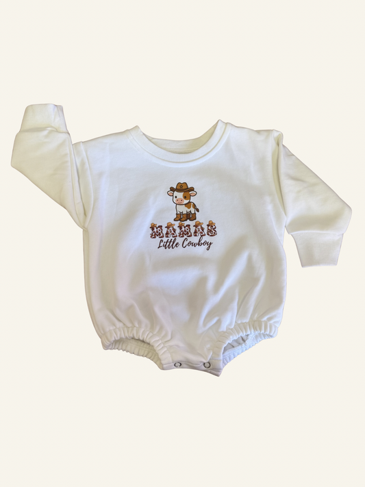 Mamas Cowboy Bubble Romper